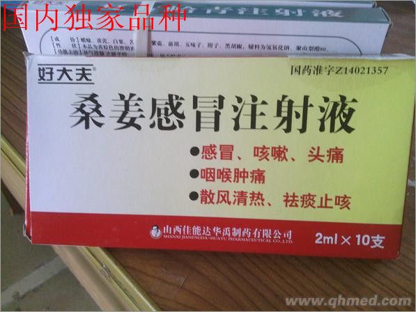 桑姜感冒注射液 桑姜感冒注射液
